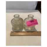 1920s anchor hocking round glass ink well