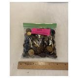 Collection of metal buttons
