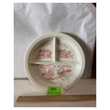 Little bo peep  childï¿½s divided plate. Vitrock.