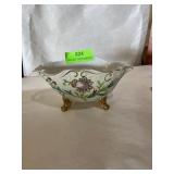 Ceramic footed dish mid 1900s Japan Ucagco 3 1/2