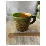 Vintage coffee mug with frog inside