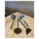Vintage metal utensils .. farmhouse decor