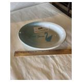 1950 ï¿½ 60s blue swan bowl.  Jackson China