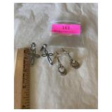 Vintage costume earrings, clip and screw back