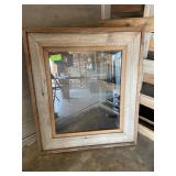 Wood frame with glass insert just waiting for