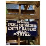 Vintage metal sign 10 x 20