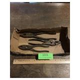 Antique pliers and side cutter