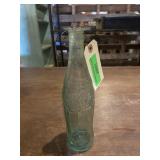 Mid-century 12 ounce green glass Coke bottle
