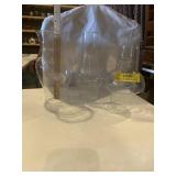 Assorted glass oil lamp shades