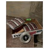 Vintage Ford Mustang parts tail lights, gas cap