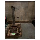 Cast iron cobbler shoe form set