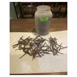 Large 1 gallon plastic container of vintage