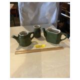 Hall teapots , no lids and creamer