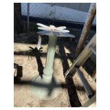 Vintage cast-iron pedestal base about 28 inches
