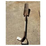 D handle spade shovel about 43 inches long