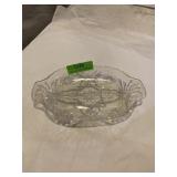 Vintage anchor hocking divided relish plate,