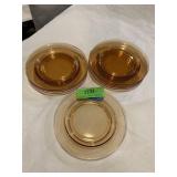 Vintage depression, glass dessert/bread plate
