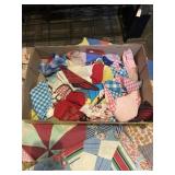Large Collection of assorted quilting squares.