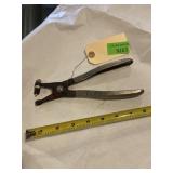 Vintage leather hole punch