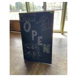 Two sided chalkboard stand 48 x 30