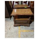 Wood Bedroom side tables 27 x 26 x 16  two
