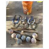 Horseshoes and bocce ball