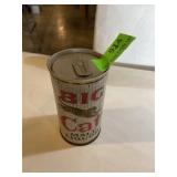 1964 big cat beer can with zip top