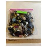 Large collection of assorted buttons