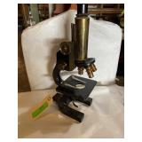 Early 1900s compound microscope. Spencer Lens