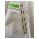 16 inch silver toned necklace