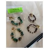 Clip earrings