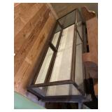 Glass display box with mirrored back 13 x 69 x