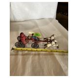 Antique metal childrenï¿½s toy..  fire truck and