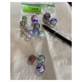 Collection of marbles..  three chipped 15 total