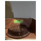 Antique asbestos sad iron  about 7 inches long