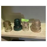 Collection of glass insulators
