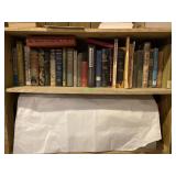 Whole shelf of assorted vintage books