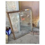 Vintage wood framed window 35 x 31 1/4