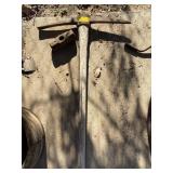 Vintage pitchfork and end only a sledgehammer