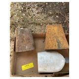 Vintage cowbells with no bells and water