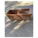 Very nice terra-cotta planter 17 x 7 1/2