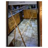 Vintage wooden curtain stretcher