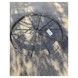 Vintage metal wagon wheel 30 inches
