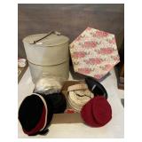 Hat collection with hat boxes