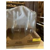 Glass hurricane lamp shades about 10 inches tall