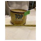 Vintage top cigarette tobacco tin. RJ Reynolds
