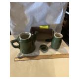 Vintage Hall pitcher and creamer bottle