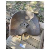 Antique tractor seat
