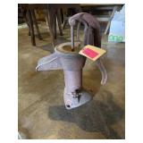 Vintage cast-iron hand pump, 15 inches tall