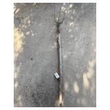 Old pitchfork approximately 5 1/2 feet long